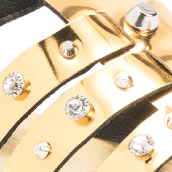 SANDRO Made In Portugal Leather Olyma Studded Fisherman Sandals - Picture 4 of 4